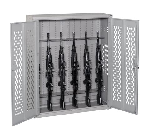 steel weapon cabinet|military armory weapons storage.